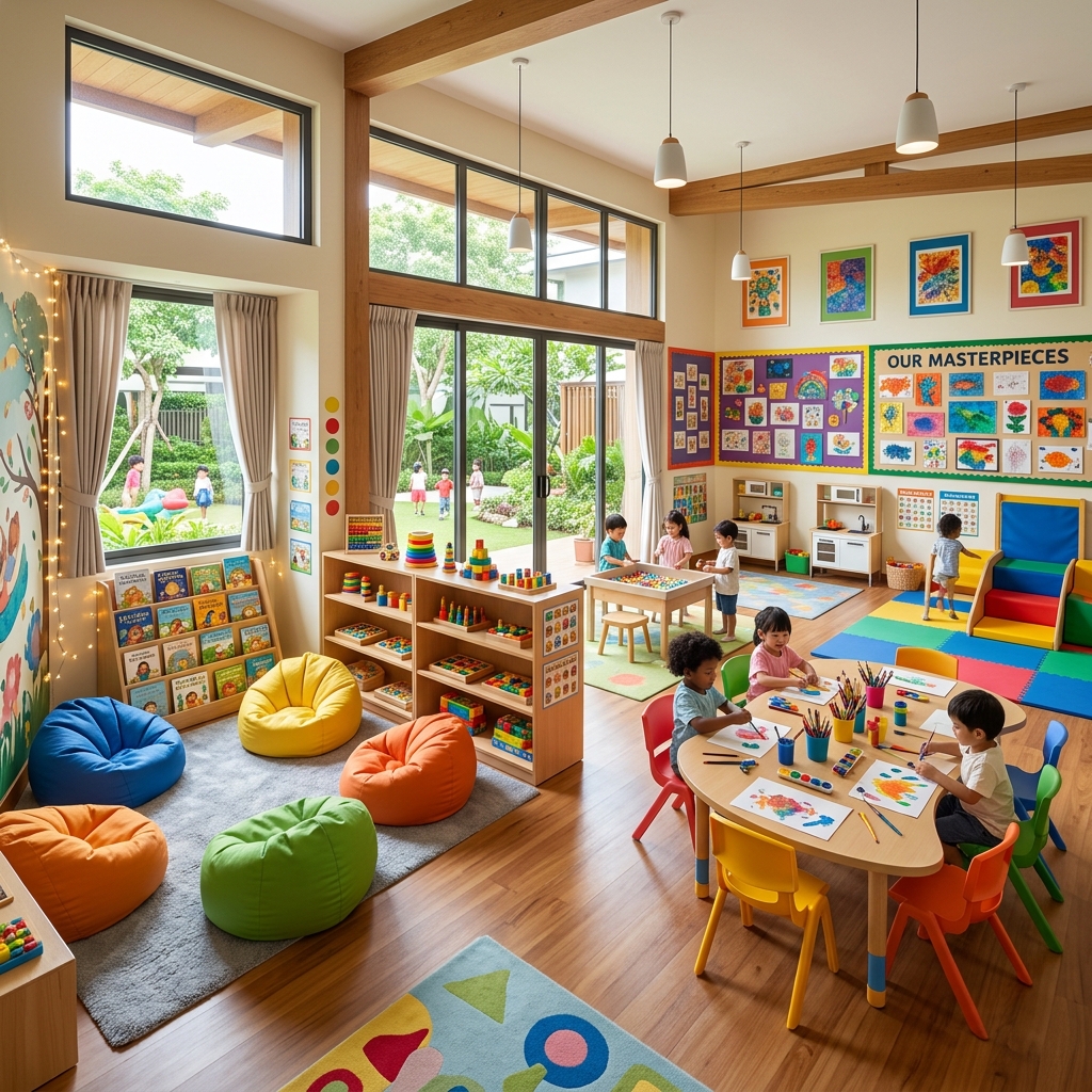 Classroom activity at Grace Heart School